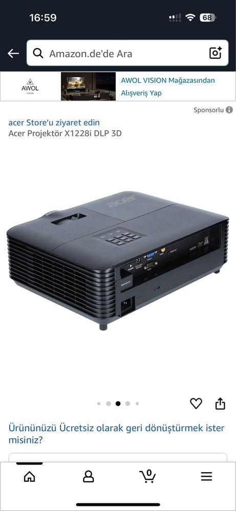 Проектор Acer X1384 новый.