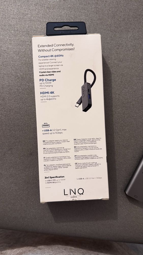 Adaptador LINQ 3 em 1 USB-C