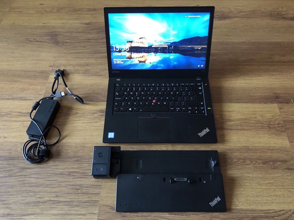 Laptop ThinkPad T470 z procesorem i5 nowszej generacji+dwie stacje dok