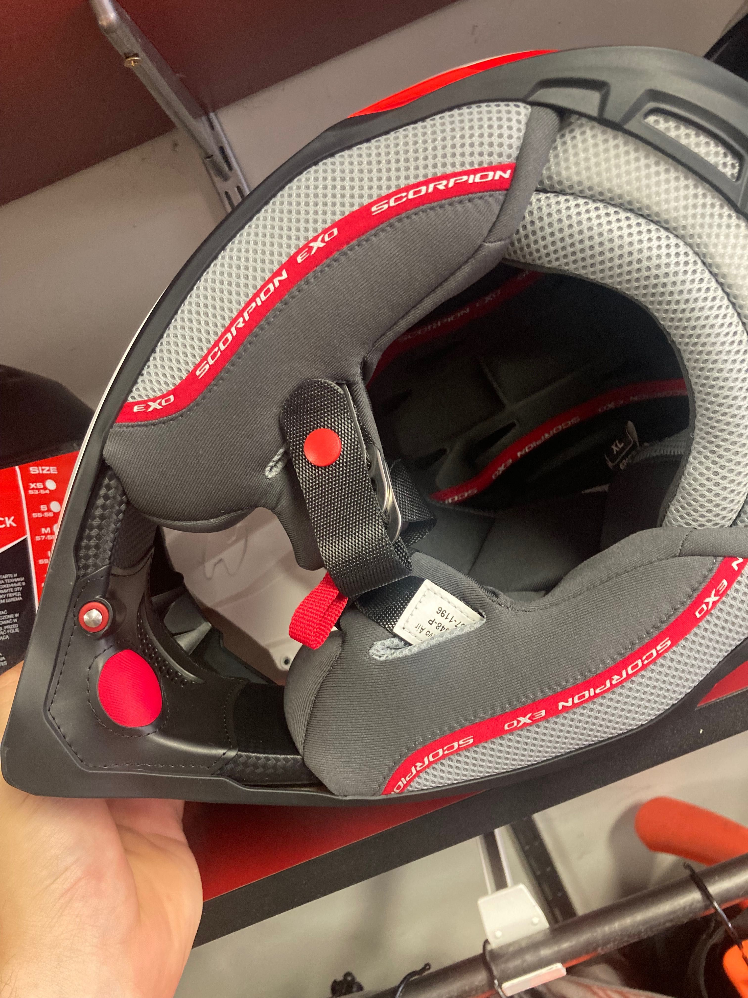 Kask Cross Enduro Quad na hulajnogę Scorpion VX-16 AIR z Pompką