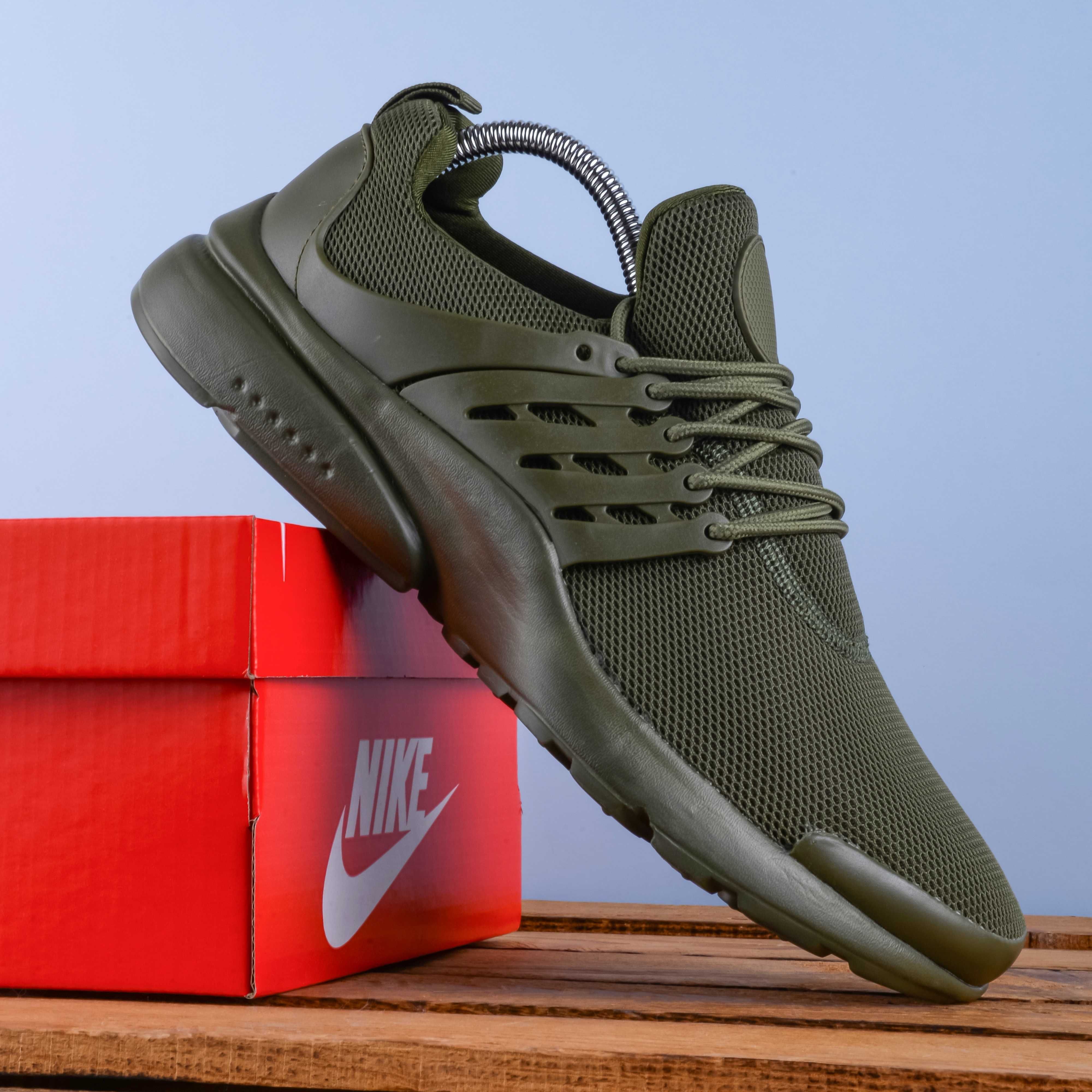 (1773) Чоловічі Кросівки у стилі Nike Presto колір хакі (41-45) найк
