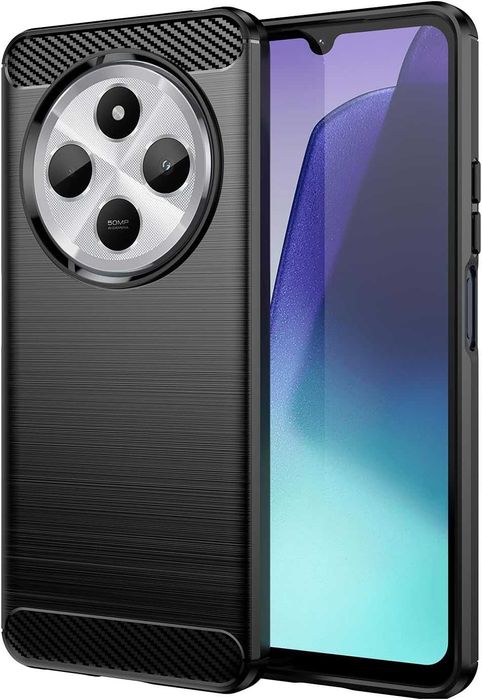 Etui Nakładka Carbon do Xiaomi Redmi 14C + Szkło Hartowane