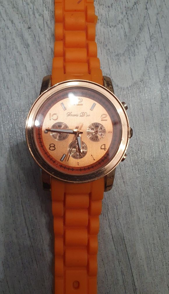 Zegarek Damski pomarańczowy