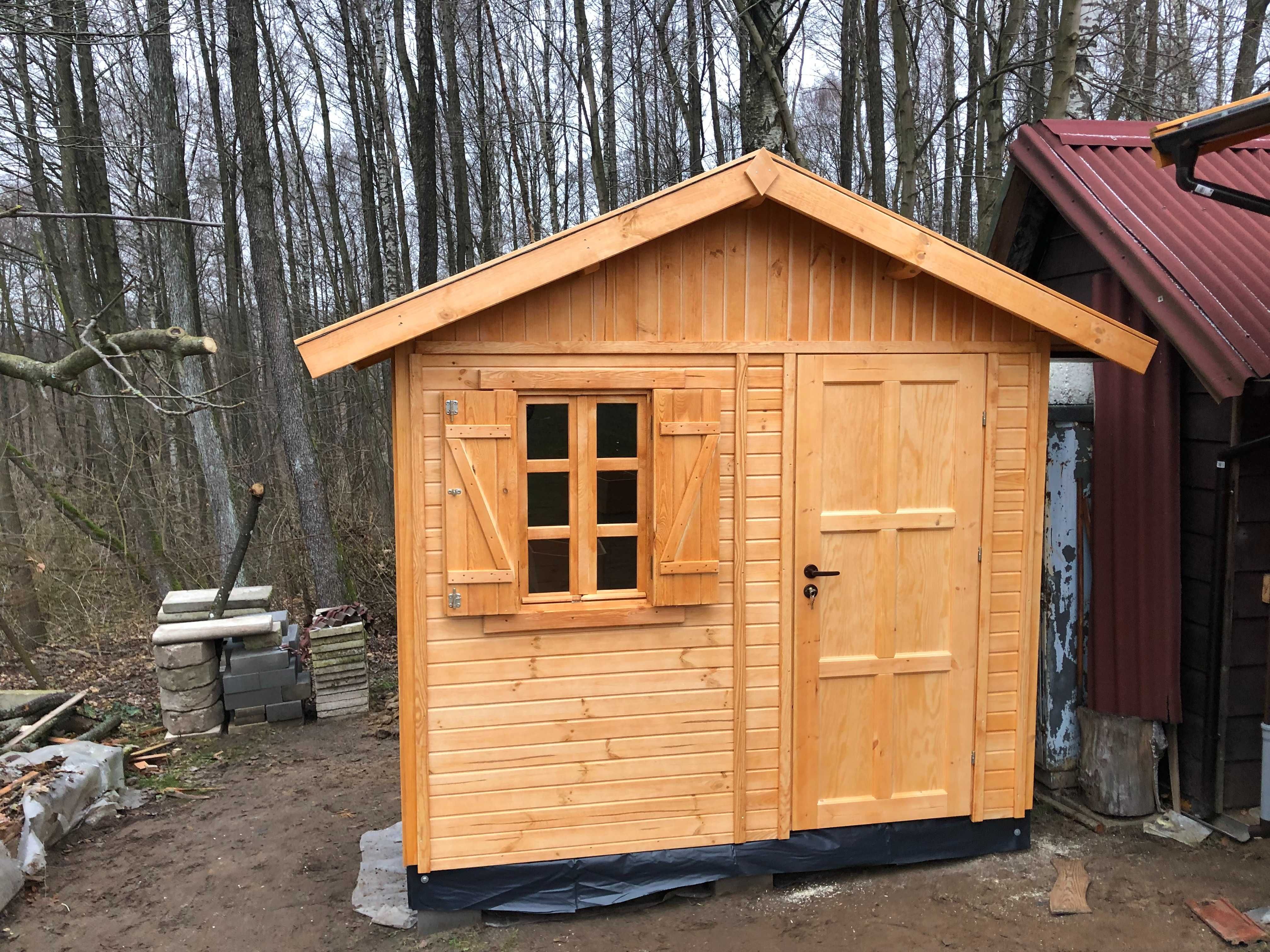 domek drewniany pomieszczenie gospodarcze altanka domki WARBIT