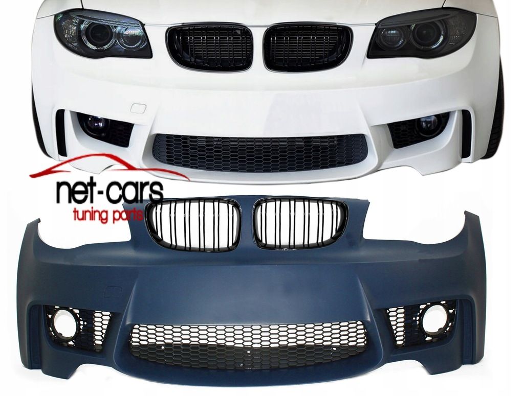 Zderzak BMW E81 E82 E83 E87 04-11 wzór M1 M Pakiet + grill połysk