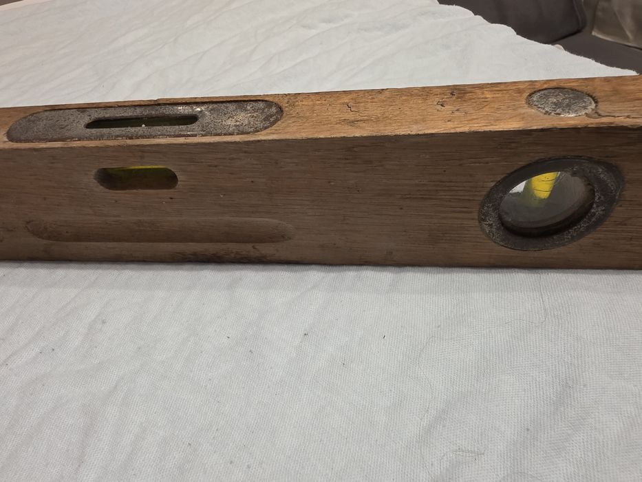 Poziomica drewniana PRL.