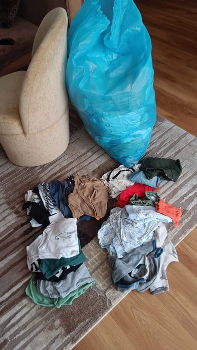ODBIÓR OSOBISTY Worek ubranek niemowlęcych, różne rozmiary