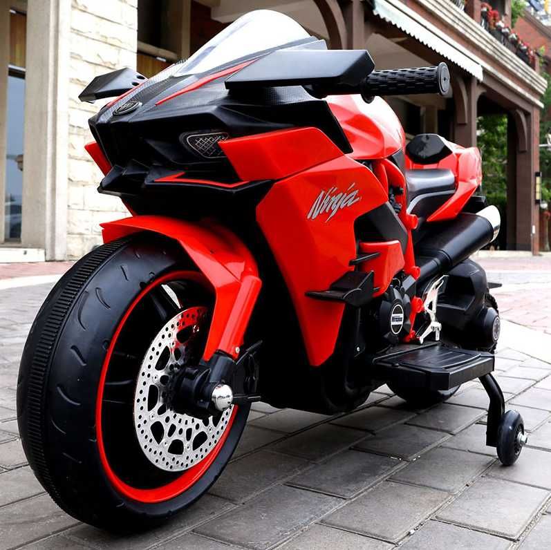 Motocykl KAWASAKI NINJA H2R Ścigacz Elektryczny Auto Akumulator DZIECI