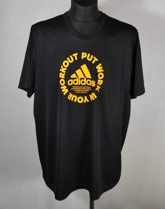 ADIDAS Emblem Primeblue Koszulka Męska 2XL Oryginał Super Stan Bawełna