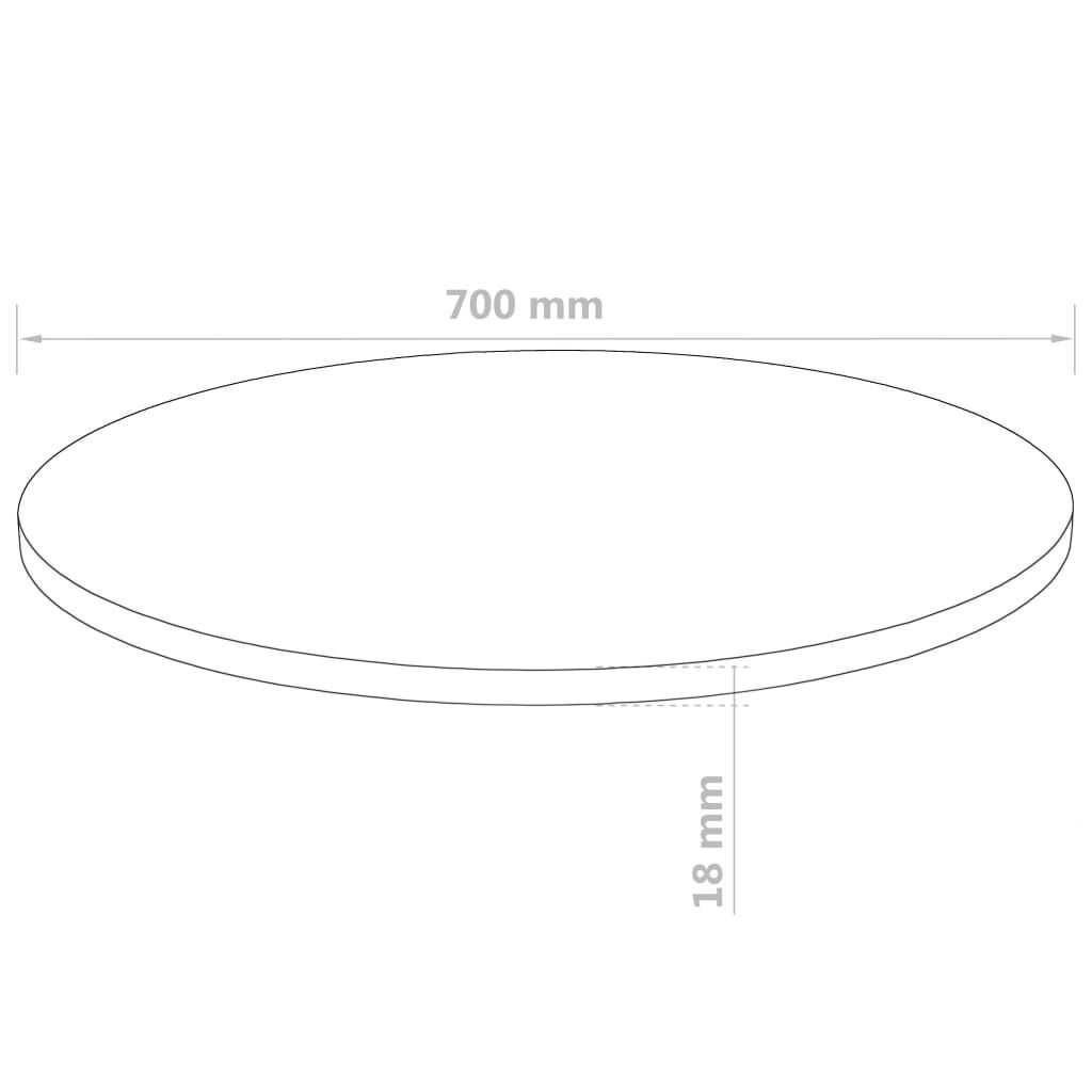 Blat stołu, okrągły, MDF, 700 x 18 mm