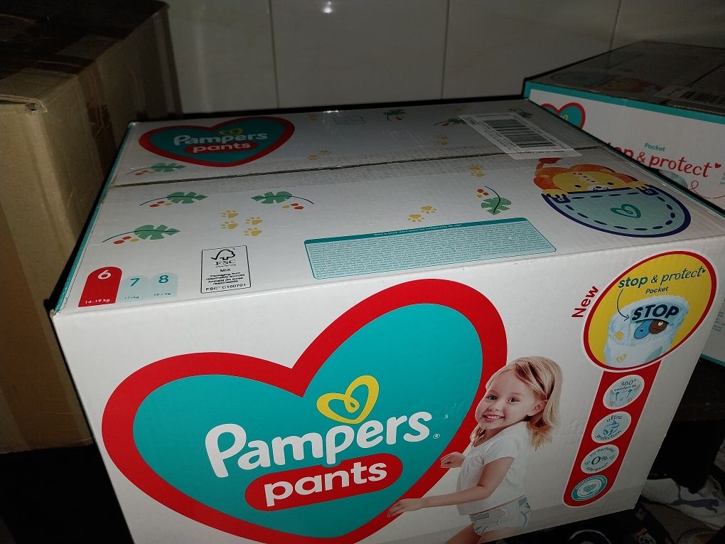 Pampers  pants pieluchomajtki 6 3 kartony po 84 szr