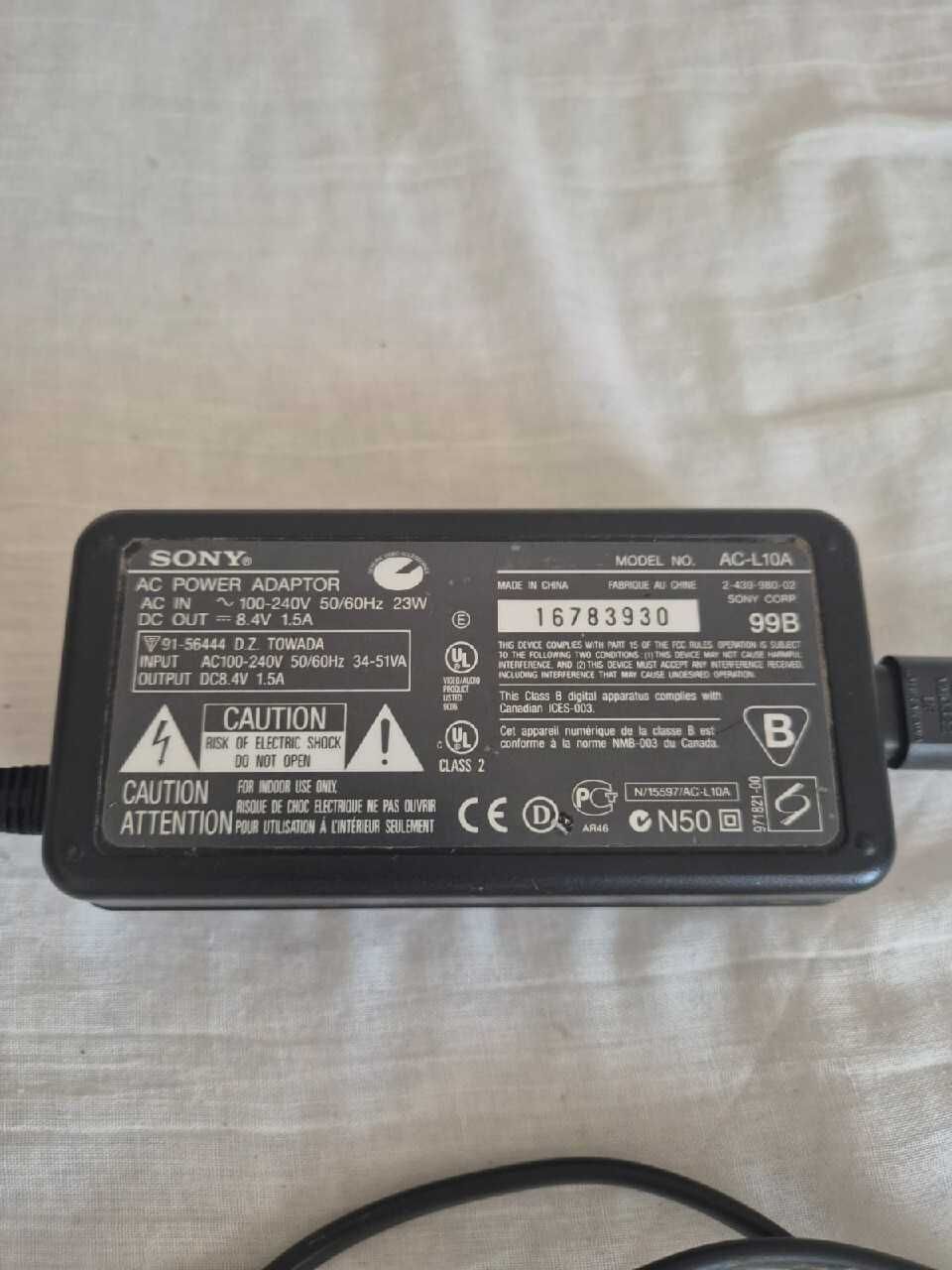 Nowy zasilacz ładowarka oryginalna SONY AC-L10A