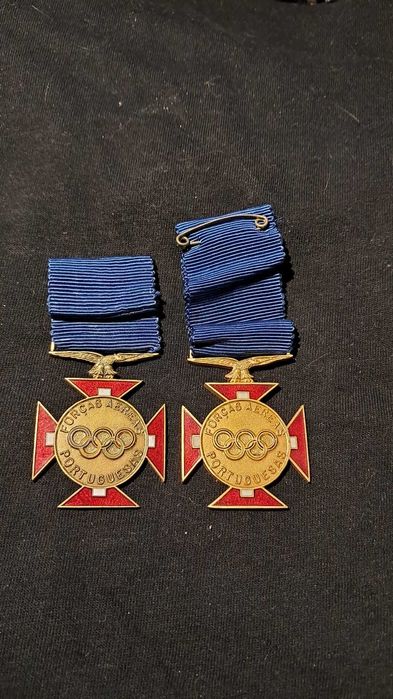 Medalhas desportivas antigas – Forças Aéreas Portuguesas (1955 e 1957)