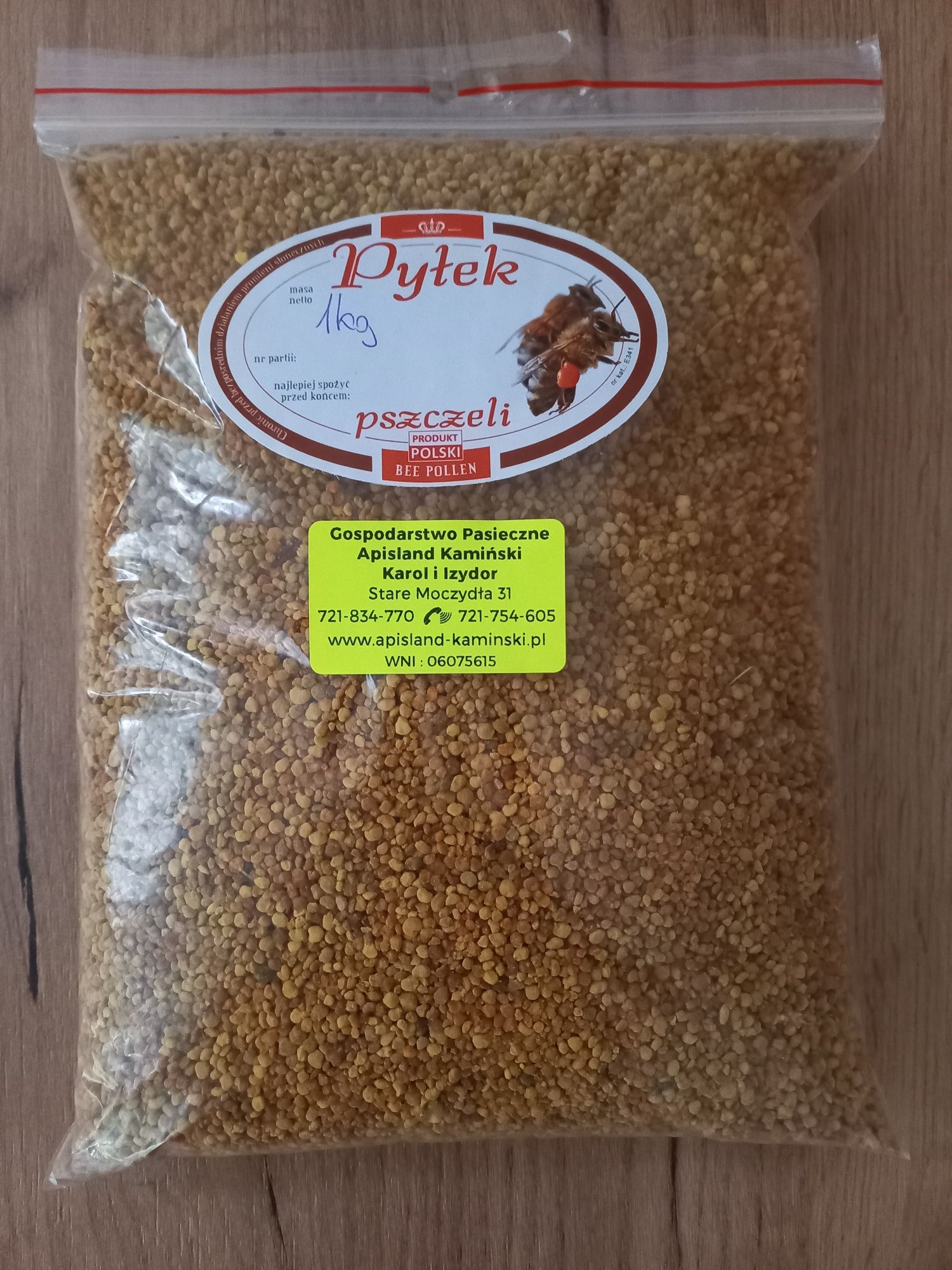 Zestaw Pyłek Pszczeli 1 kg + Miód spadziowy iglasty wysyłką olx