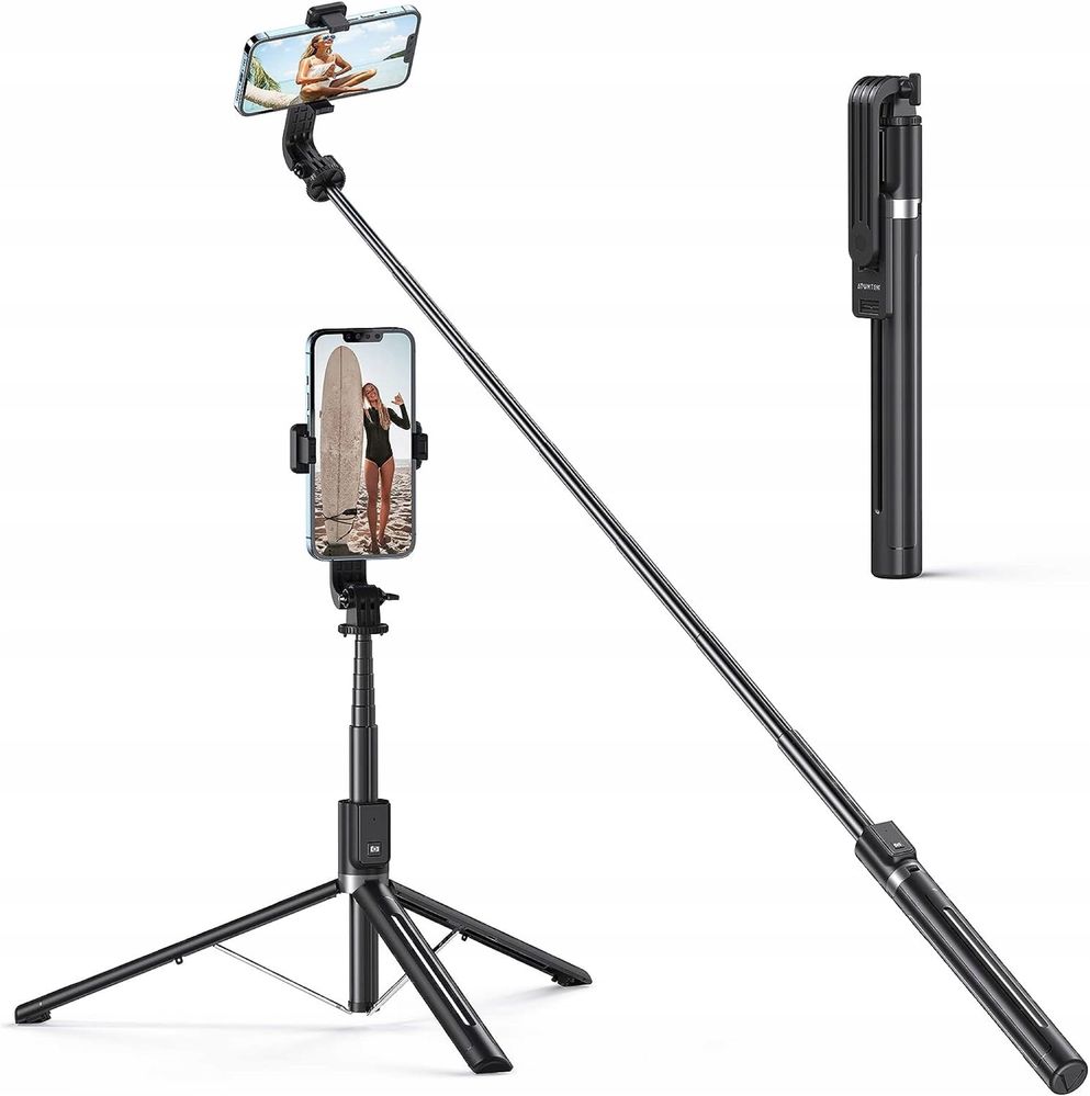 Bluetooth selfie stick aluminiowy statyw do telefonu komórkowego 3 w 1