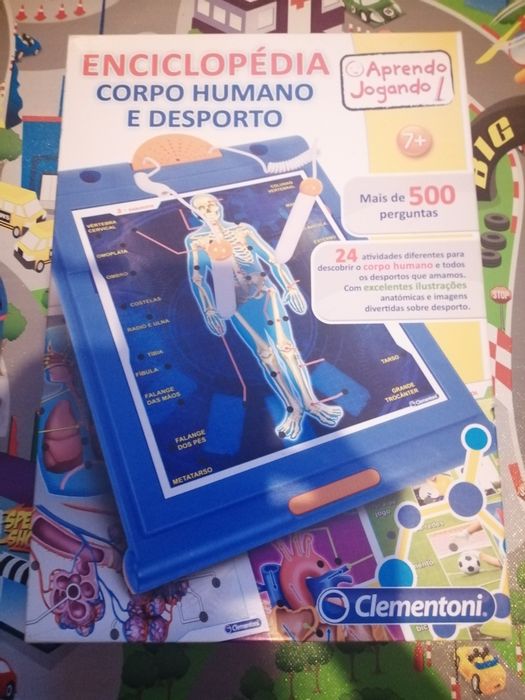 Jogo didático enciclopédia corpo humano e desporto.