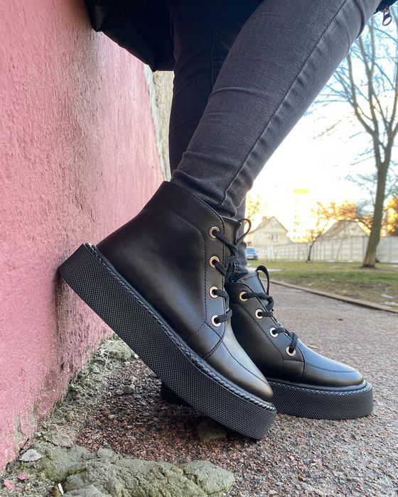 Демісезонні жіночі черевики з натуральної шкіри