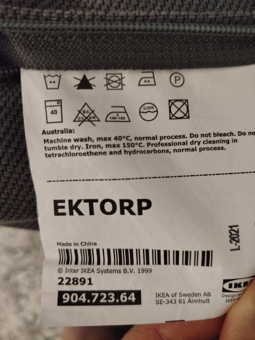 Ektorp pokrycie sofy 2os. i 3os.