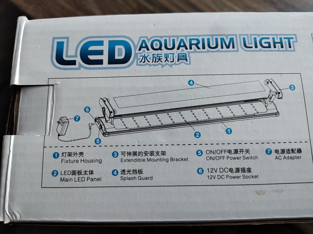 Lampa LED akwarium