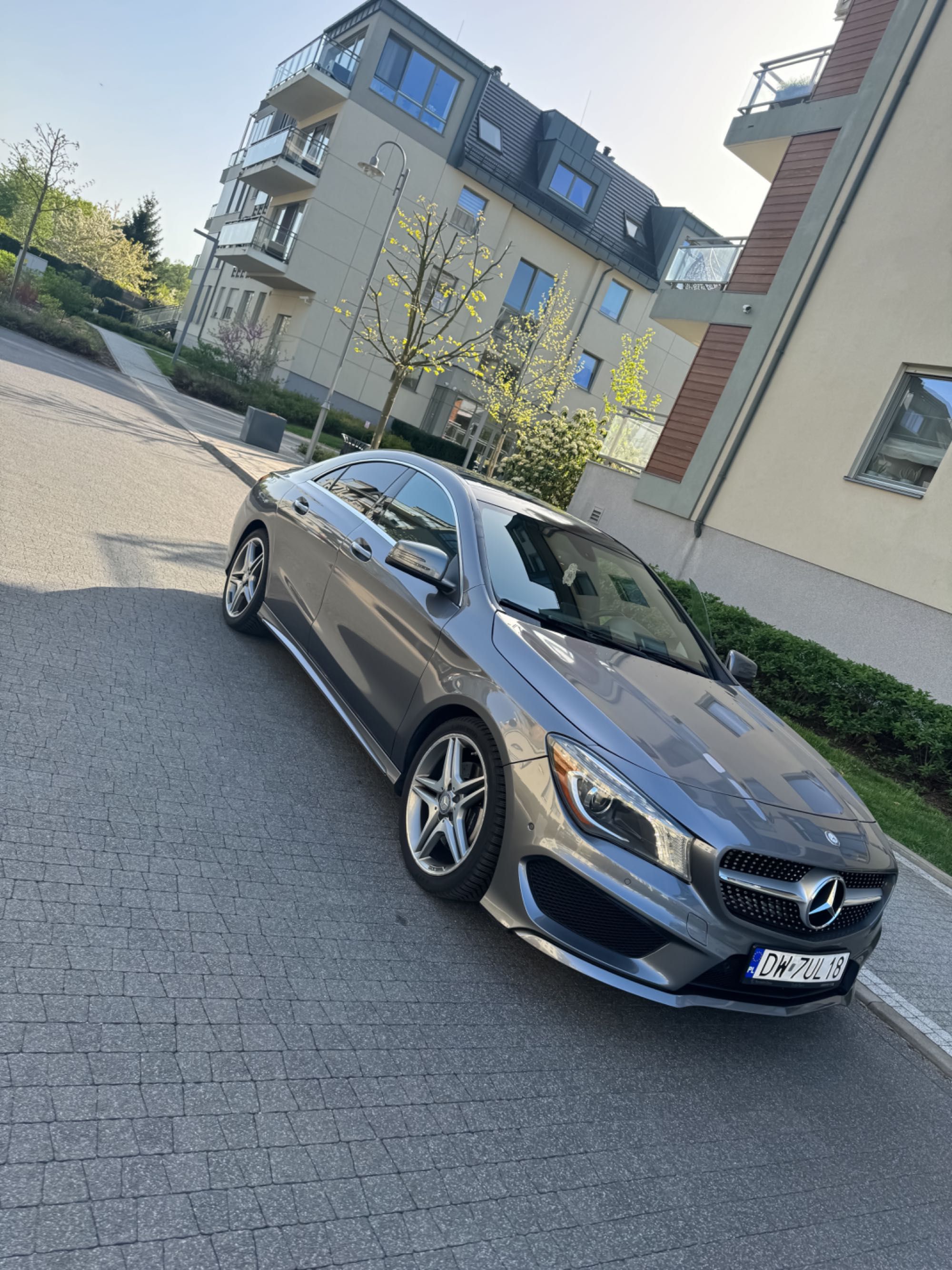 Mercedes CLA 250 AMG ,  211 KM Panorama Dach, Benzyna, szary