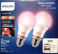 2x Żarówki PHILIPS Smart LED A60 E27 RGB WiFi inteligentne oświetlenie