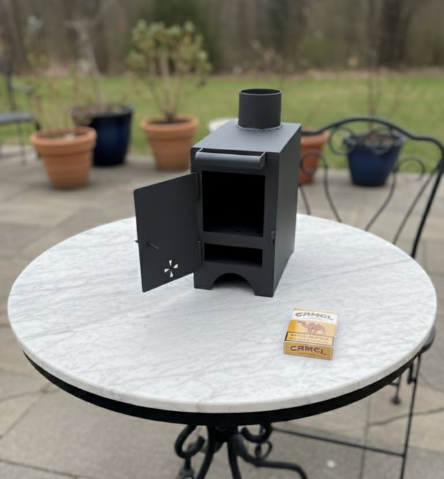 буржуйка металева пічка для гаража печка міні піч  окопна піч