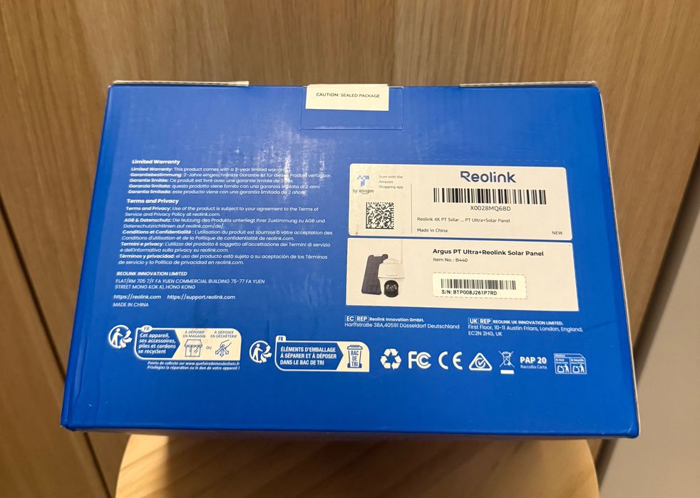 Argus PT Ultra + panel słoneczny Reolink