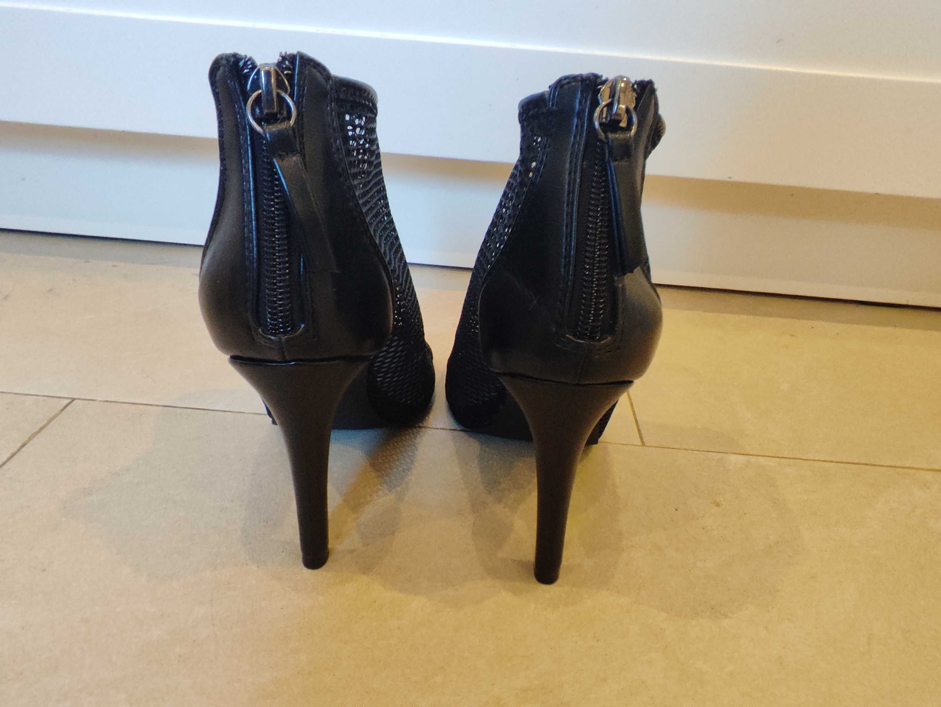 Nowe Damskie buty botki, szpilki siatka Jenny Fairy 36