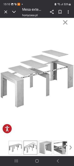 Aparador/mesa extensível