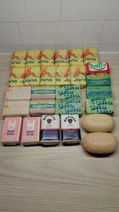 Mydła toaletowe z czasów PRL