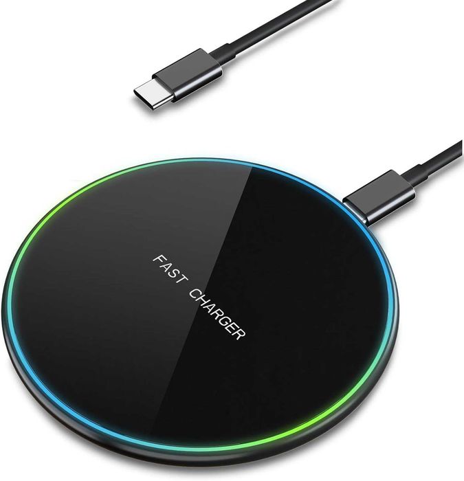 Ładowarka Indukcyjna iPhone Samsung 15W QI Mocna Bezprzewodowa Fast