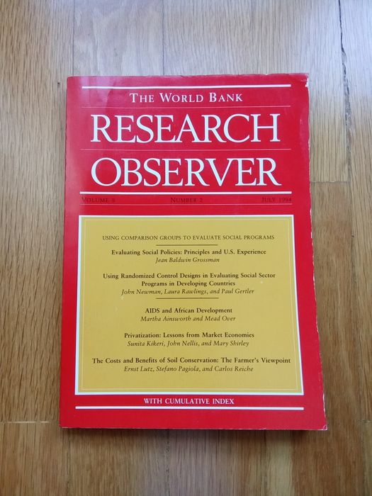 The World Bank Reserch Observer