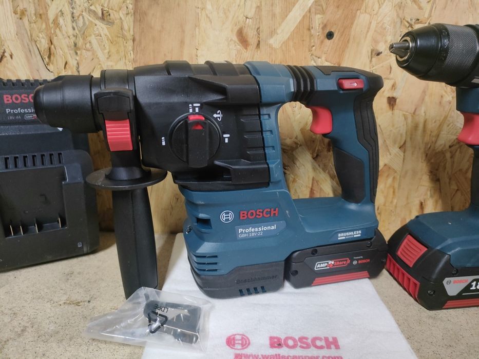 Młotowiertarka Bosch GBH 18 v 22+ wiertarko-wkrętarka GSR 18v-45