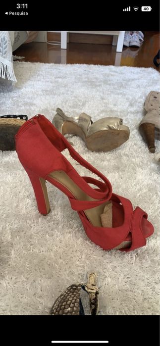 Vários sapatos de salto alto tamanho 37
