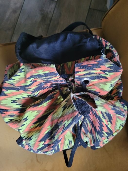 Plecak kolorowy z materiału Boho