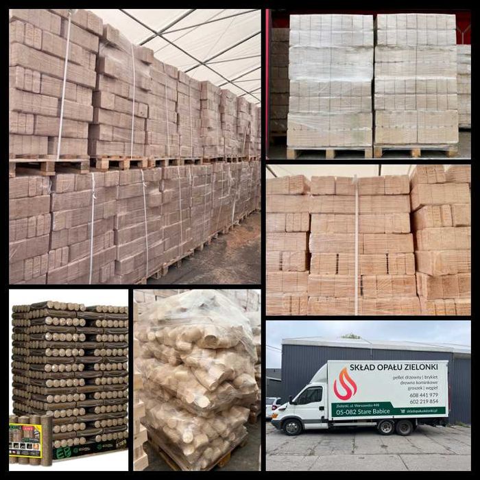 Groszek, węgiel, RUF, pellet, drewno, jakość skład opału Zielonki