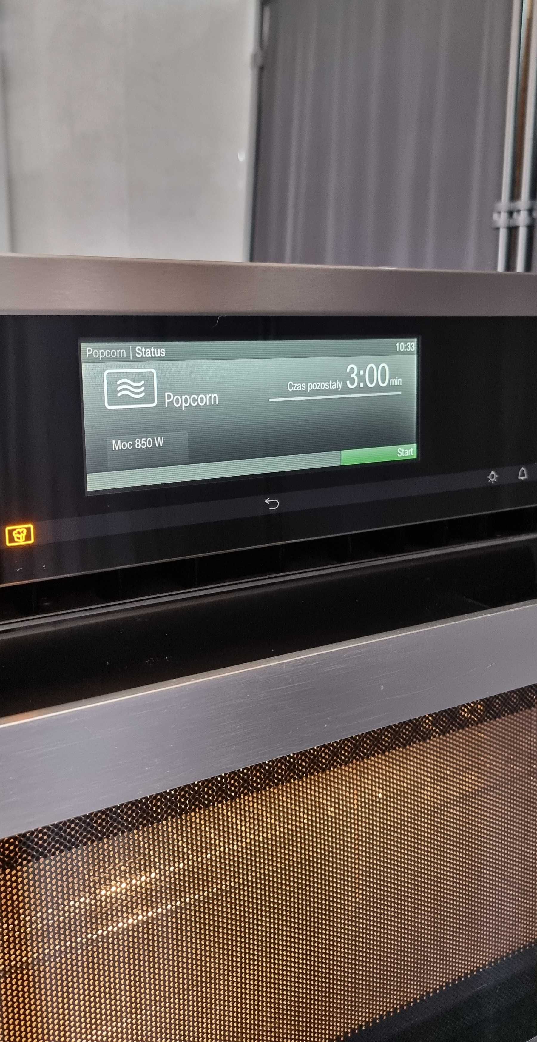 Piekarnik 2w1 z funkcją mikrofali Miele H 6800 BM, LCD, CleanGlass