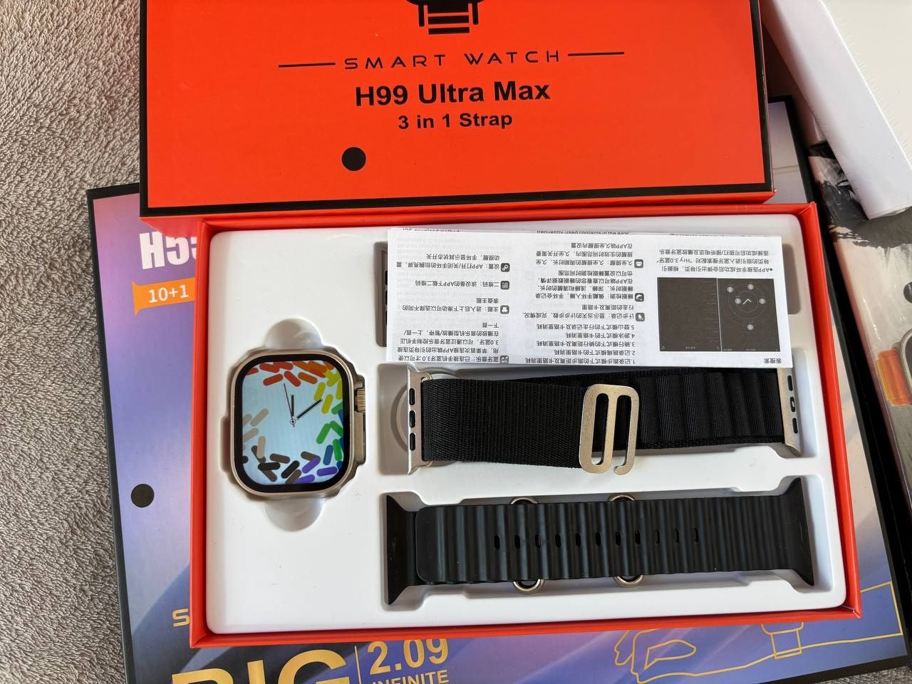 АКЦІЯ! Смарт-годинник Smart Watch H99 Ultra Max з 3-ма ремінцями