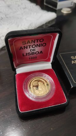 Moeda em ouro Santo António de Lisboa 1995