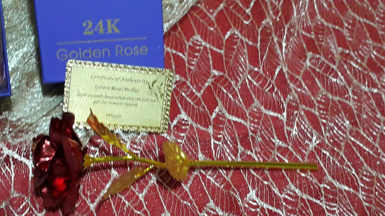 Подарок Роза 24 K Gold Rose Нова