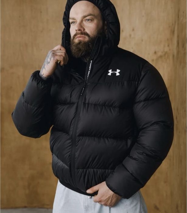 Чоловічий зимовий пуховик under armour,зимова куртка пуффер
