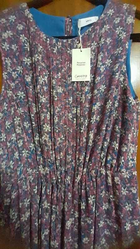 Vestido floral comprido - Mango (tam. XL)