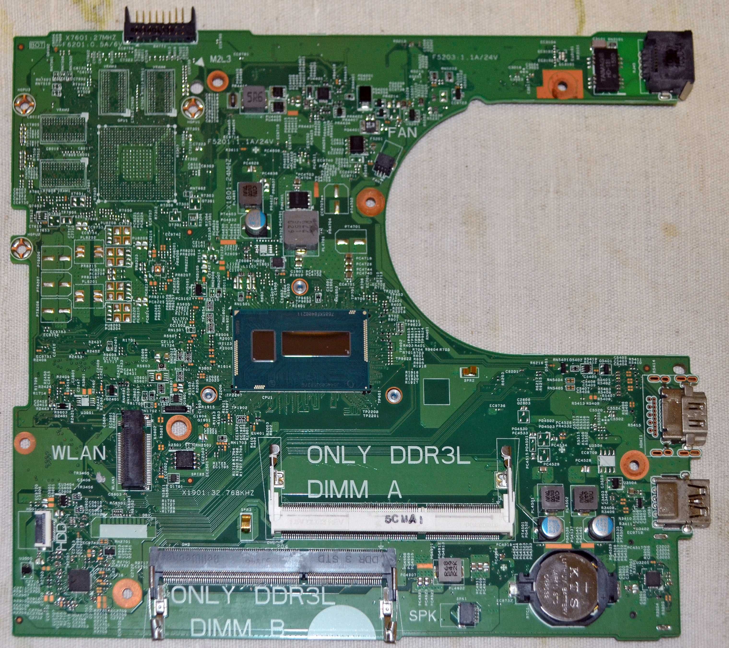 Ноутбук Dell Inspiron 3558 (15-3000 серії) по запчастинам.