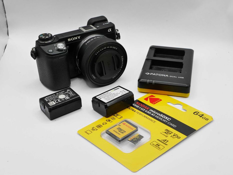 Bezlusterkowiec SONY NEX-6  16-50 II 2x aku tylko 9223 zdjęć 64 GB