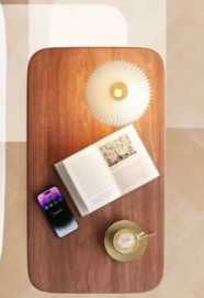 Наддиванний овалний столик на ніжці