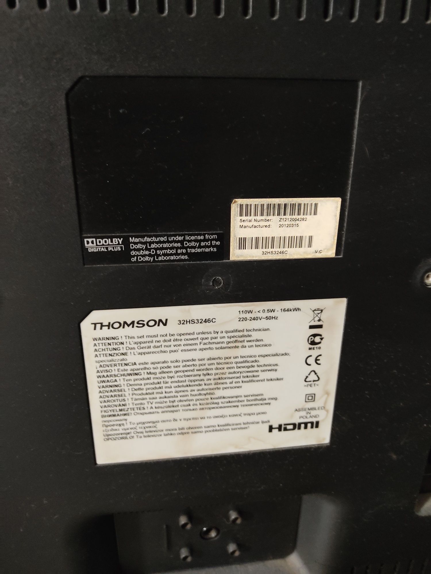 Telewizor LED Thomson 32 cale tv