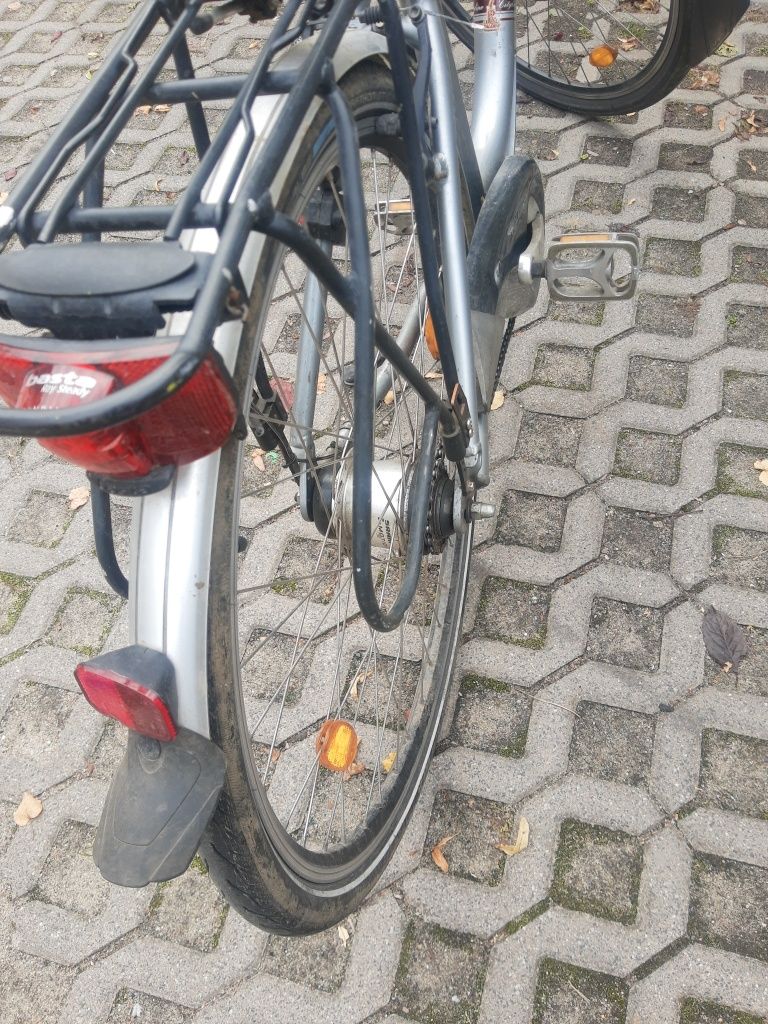 Rower miejski męski Raleigh 9 biegów w piaście i motion duży