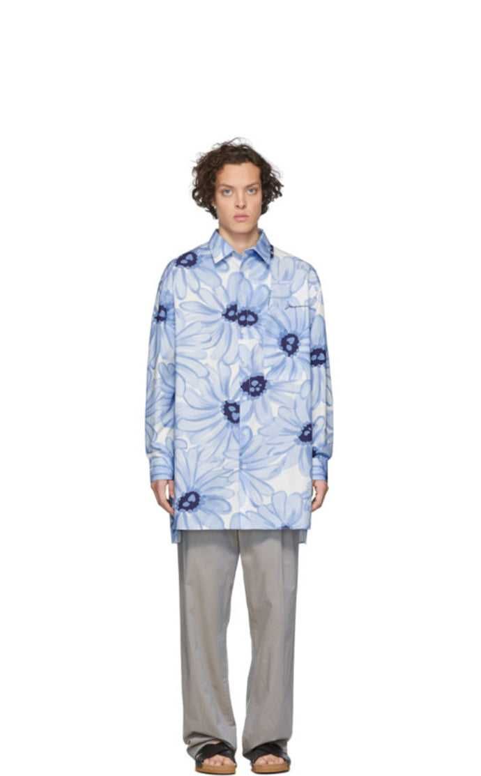 Сорочка Jacquemus La Chemise Paul Long Sleeve Shirt Blue