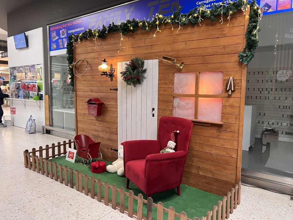 Cenario de Natal em madeira - oportunidade