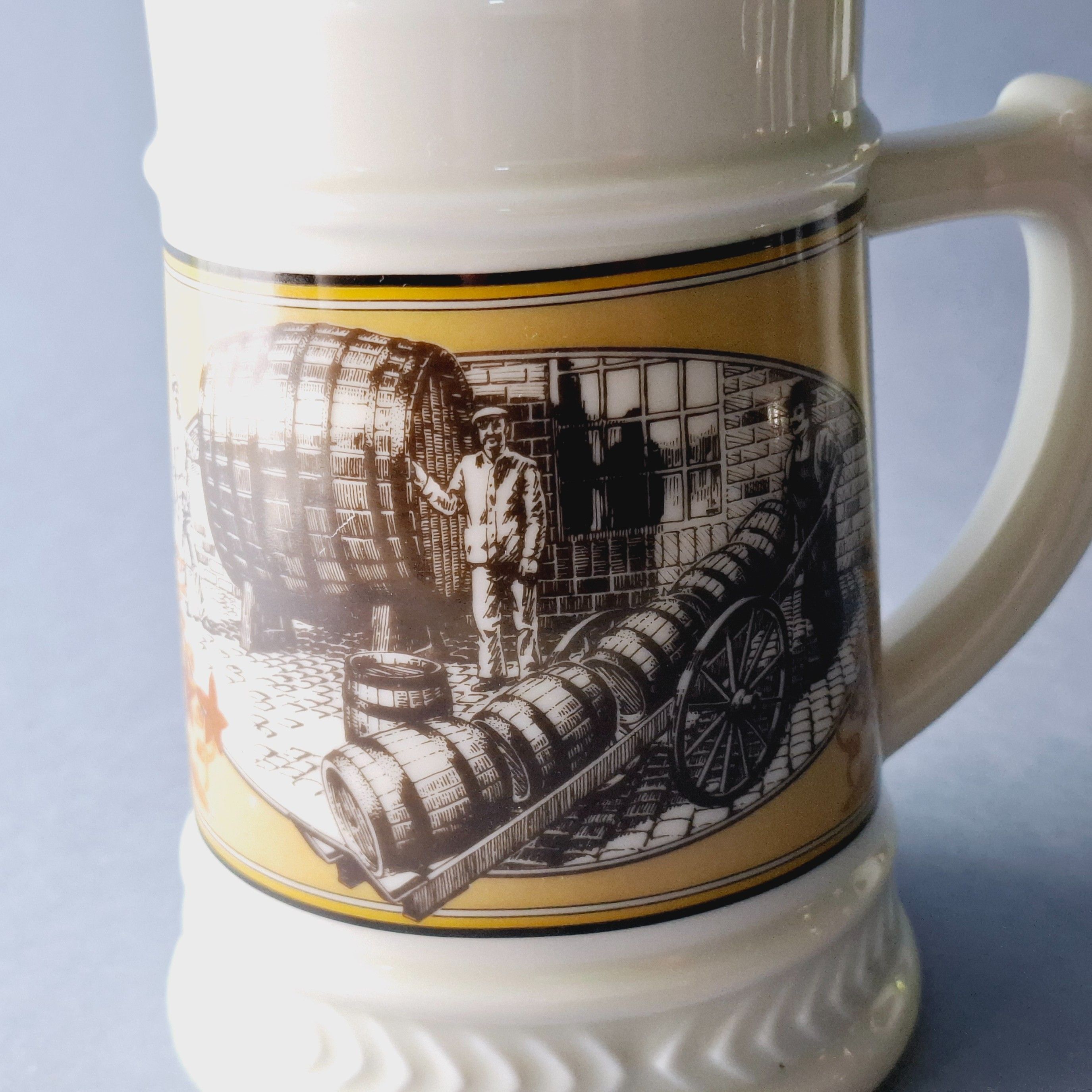 1986 piękny kufel porcelanowy beczki piwo maisel's